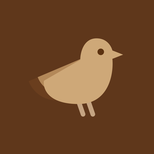 Cuckoo Clock app icon — a bird on a brown background